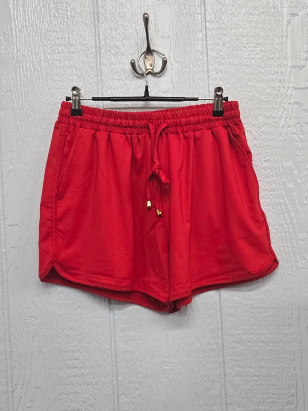 New Jess Lea L Women’s Red Drawstring Casual Shorts